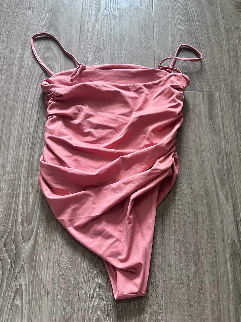 Free People Belle the Label Ruched Maillot One-Piece Swimsuit M NWOT - Picture 7 of 7
